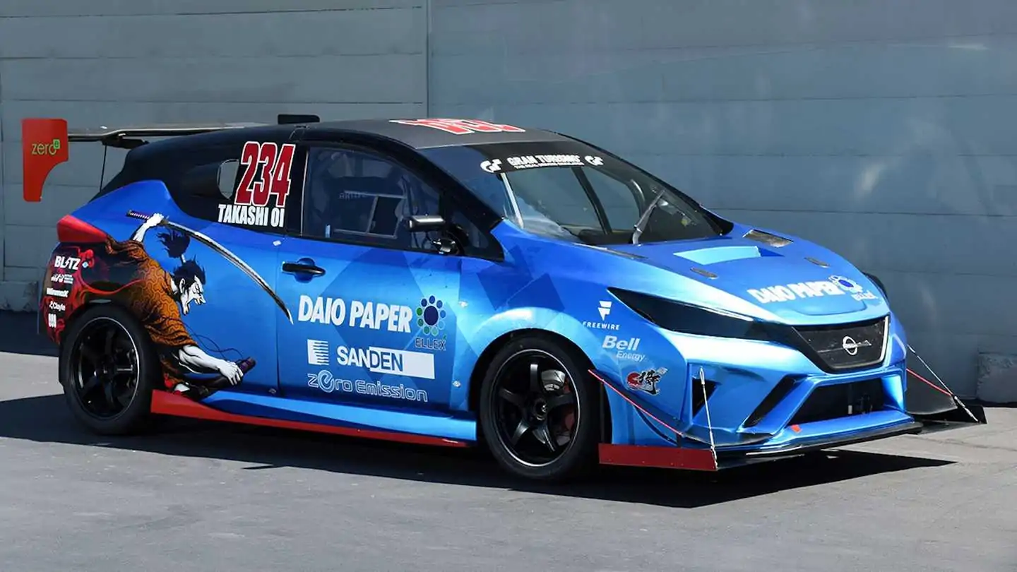 Two-Door Nissan Leaf with Bonkers Aero to Tackle Pikes Peak