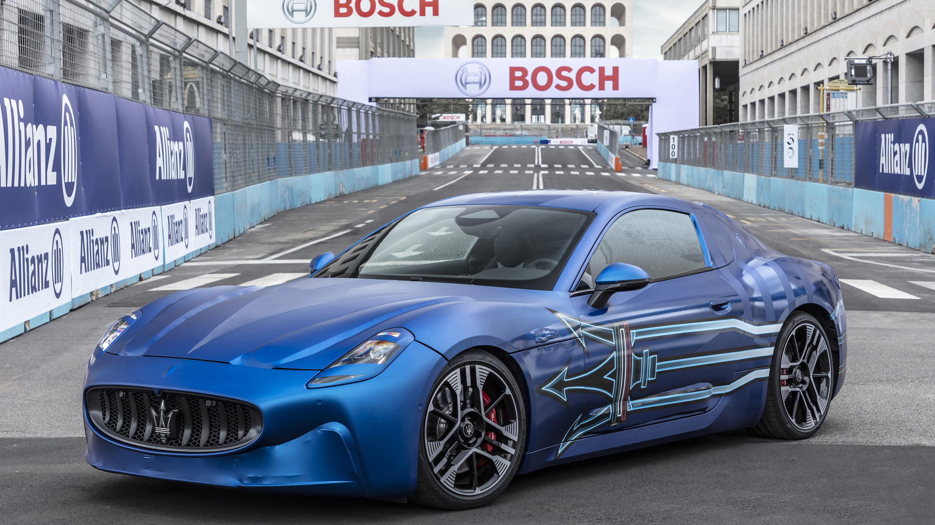 Stellantis CEO Driving Maserati GranTurismo Fogore in Close Up