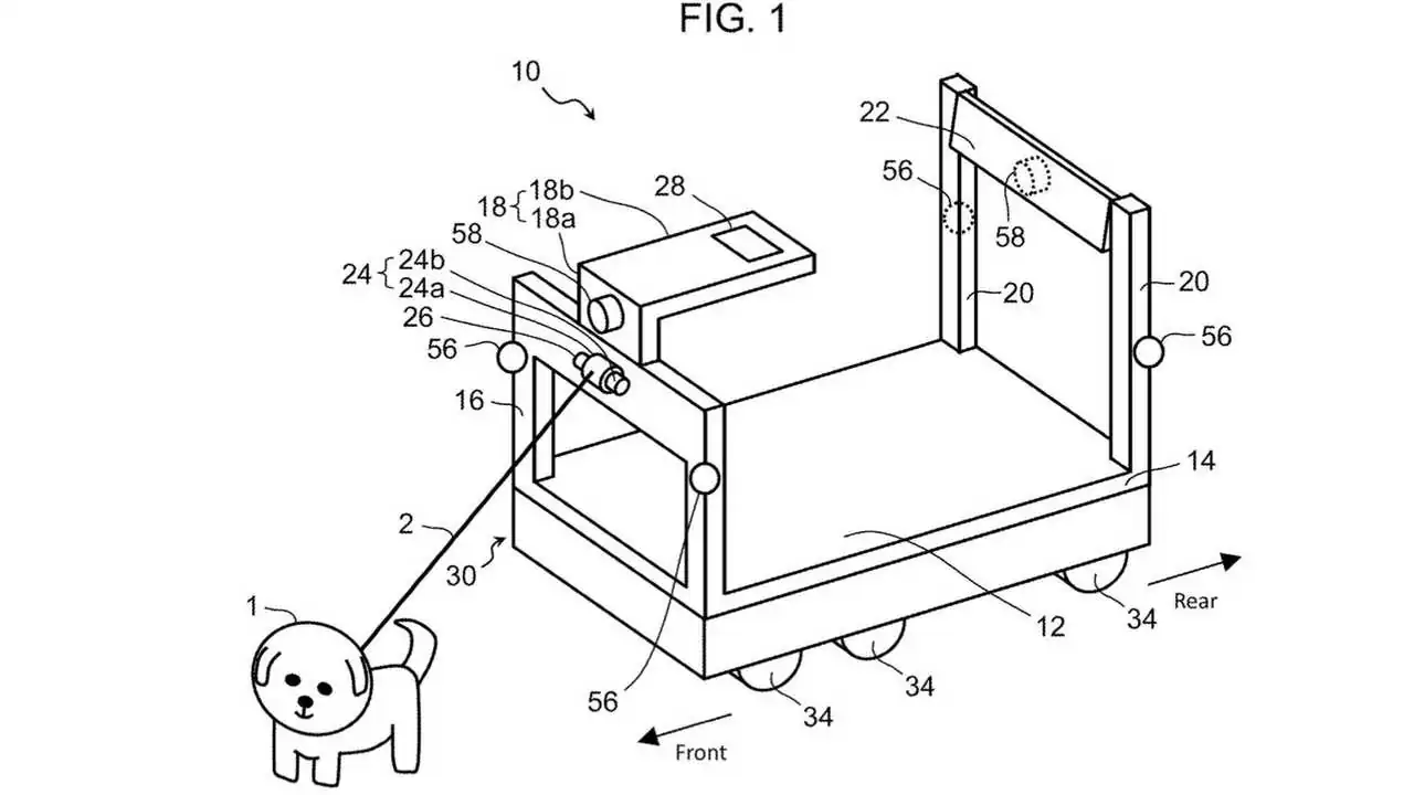 Toyota Patents a Dog-Walking Robot That Can Pick Up Pet Poop