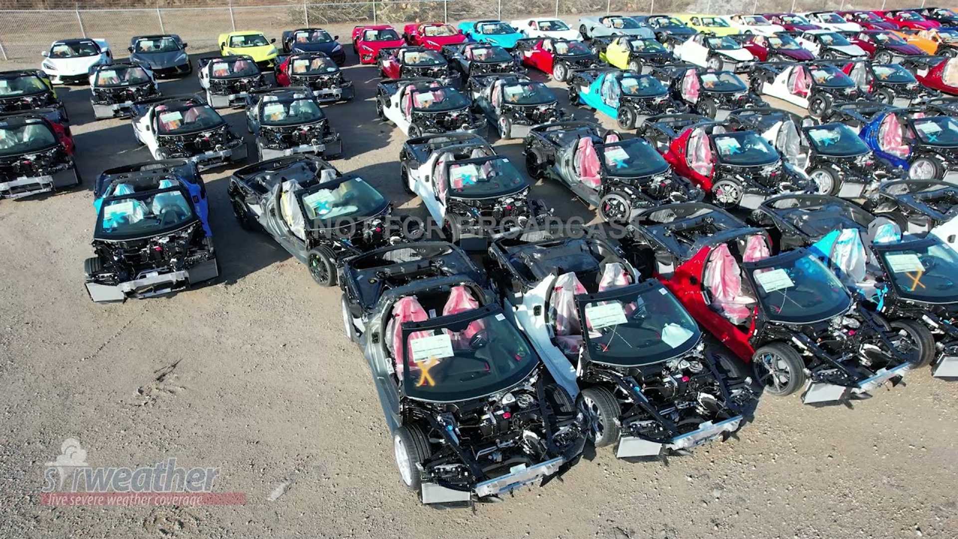 Over 120 Thrashed Corvettes Waiting To Be Crushed Is A Sad Sight