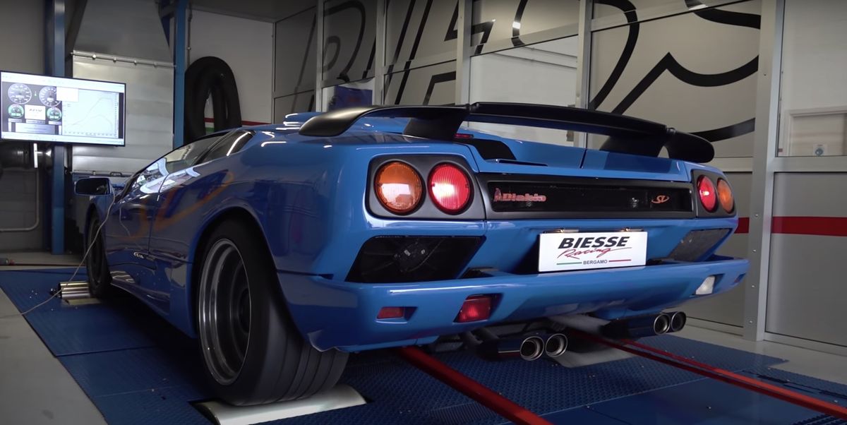 1997 Lamborghini Diablo SV Enjoys A Devilish Time on The Dyno