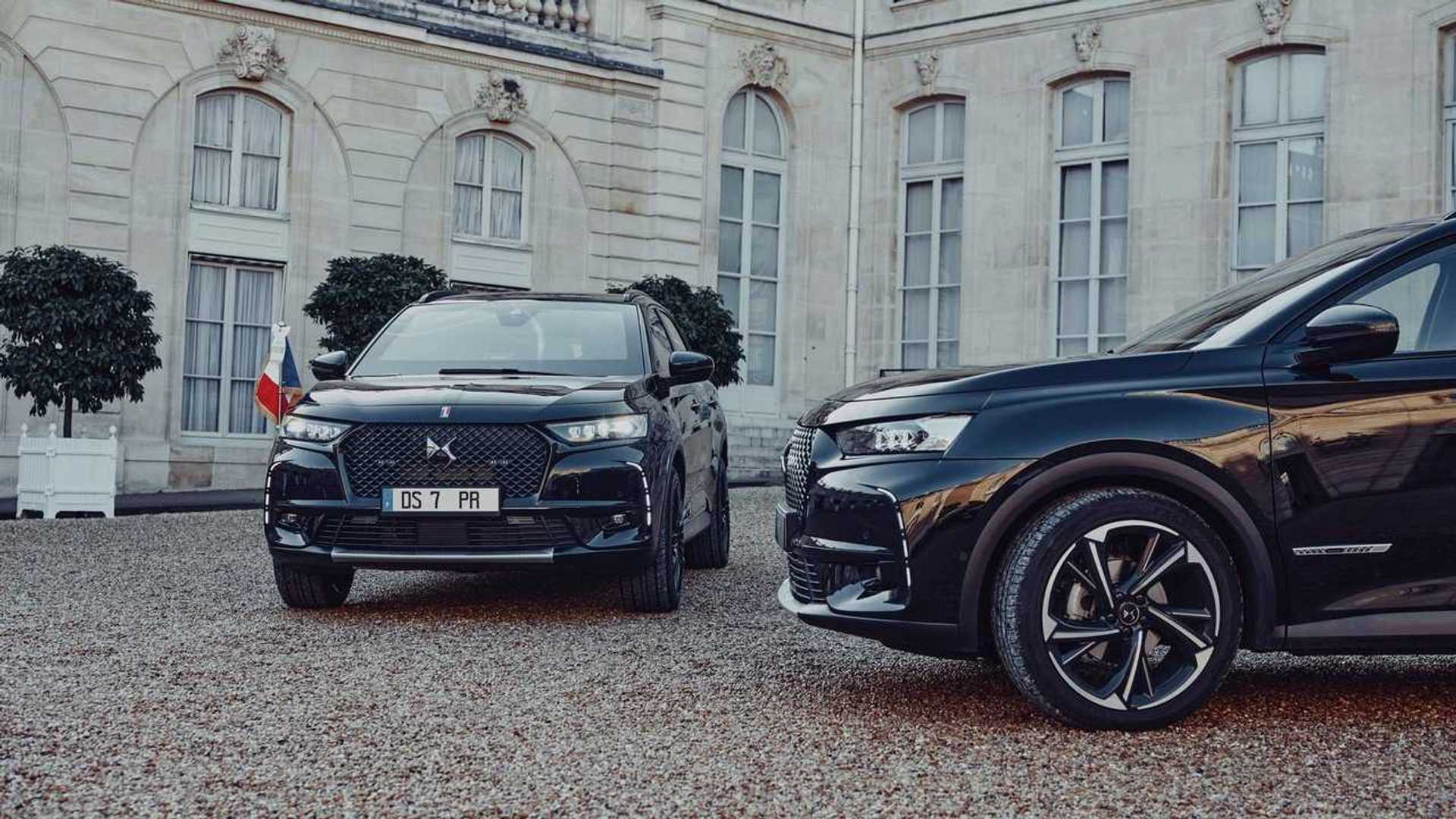 Modified DS 7 Crossback hybrid Crossback Hybrid: The French President's New Ride