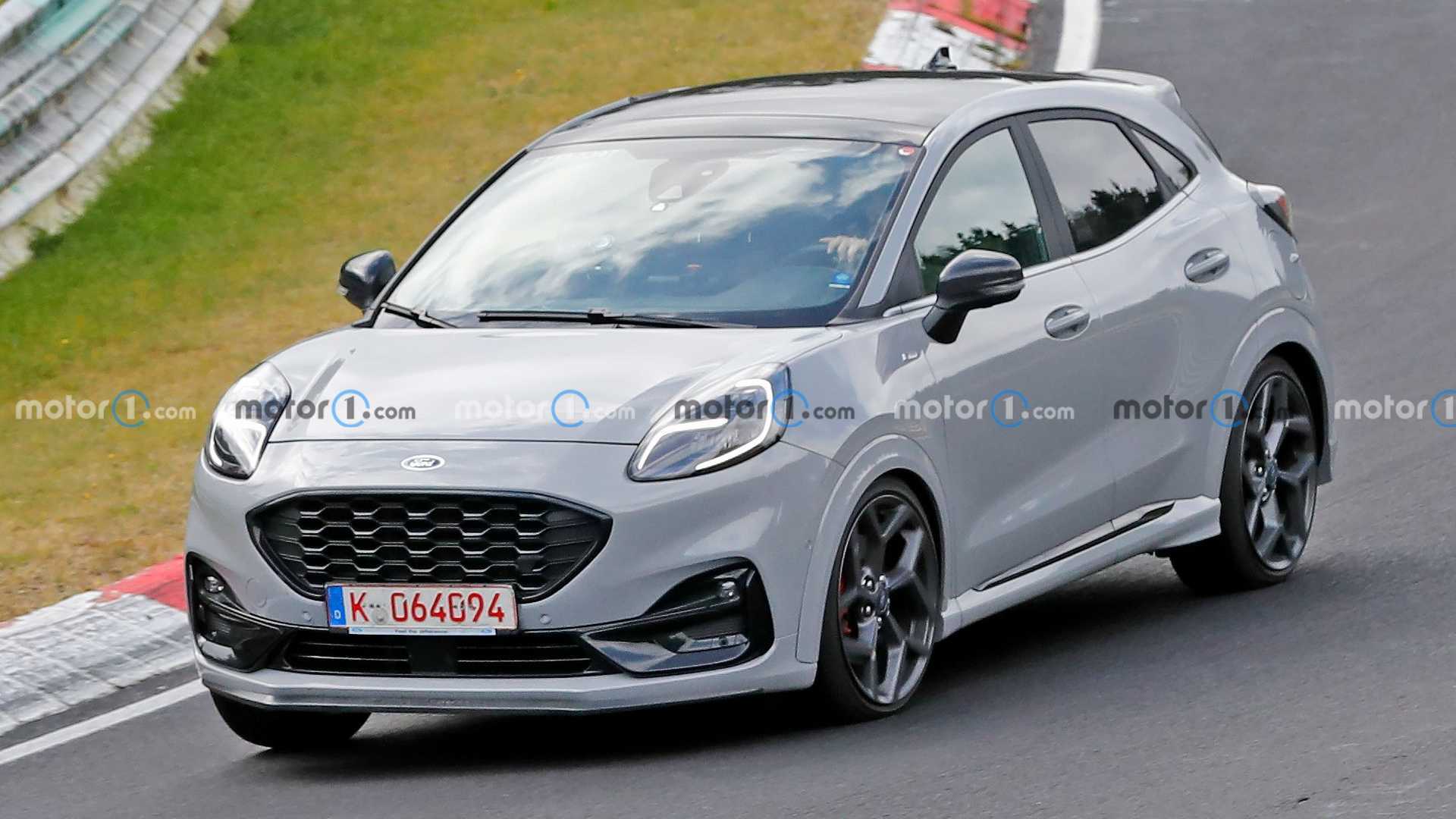 Ford Puma ST Spied Testing WIth Hybrid Powertrain