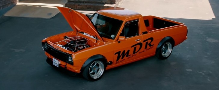 Nissan 1400 Truck with Honda Motorcycle Engine Looks and Sounds Amazing