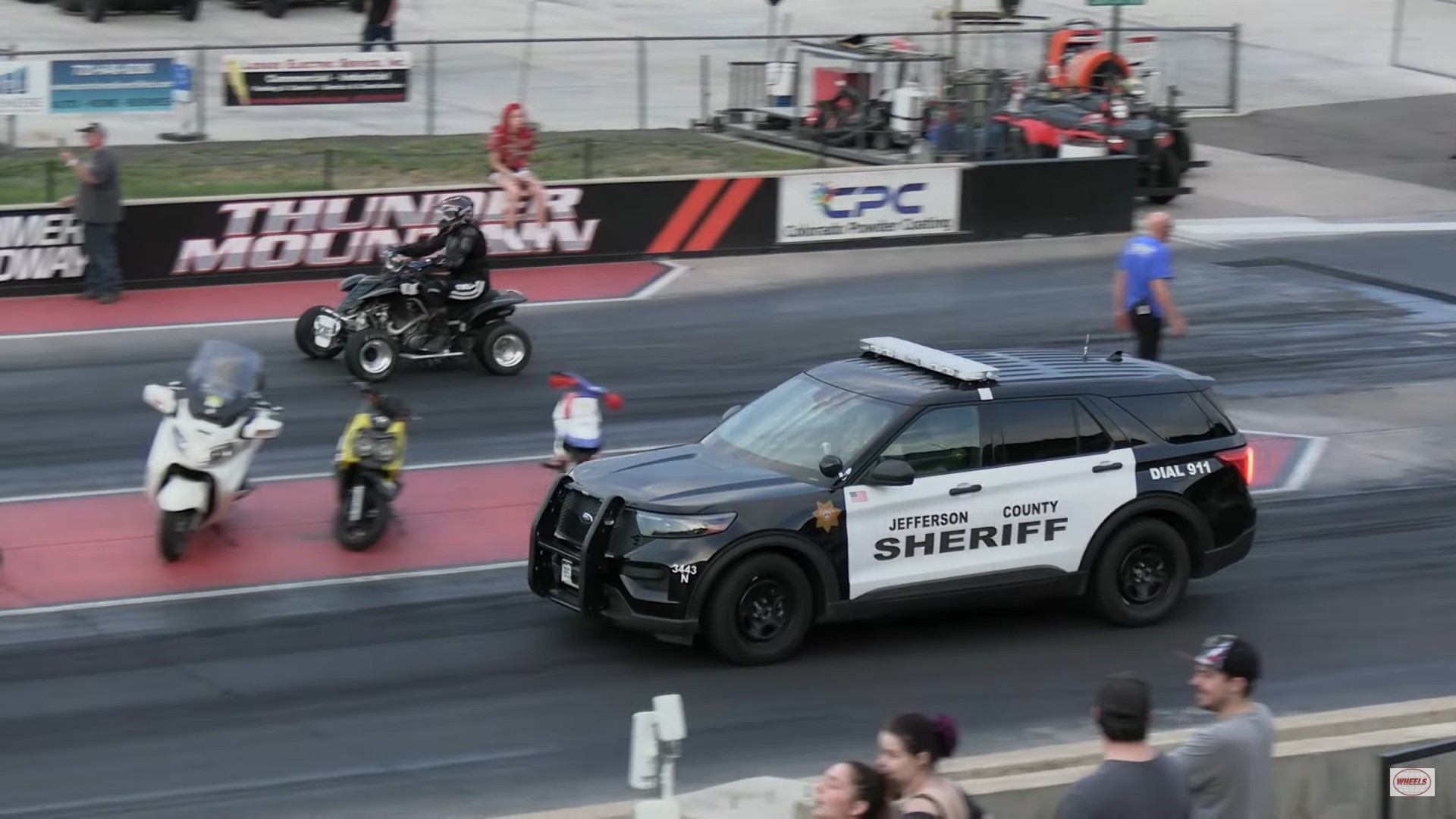 Cop Car Drag Racing Quad Bike Looks Just Like Something You'd Find In GTA