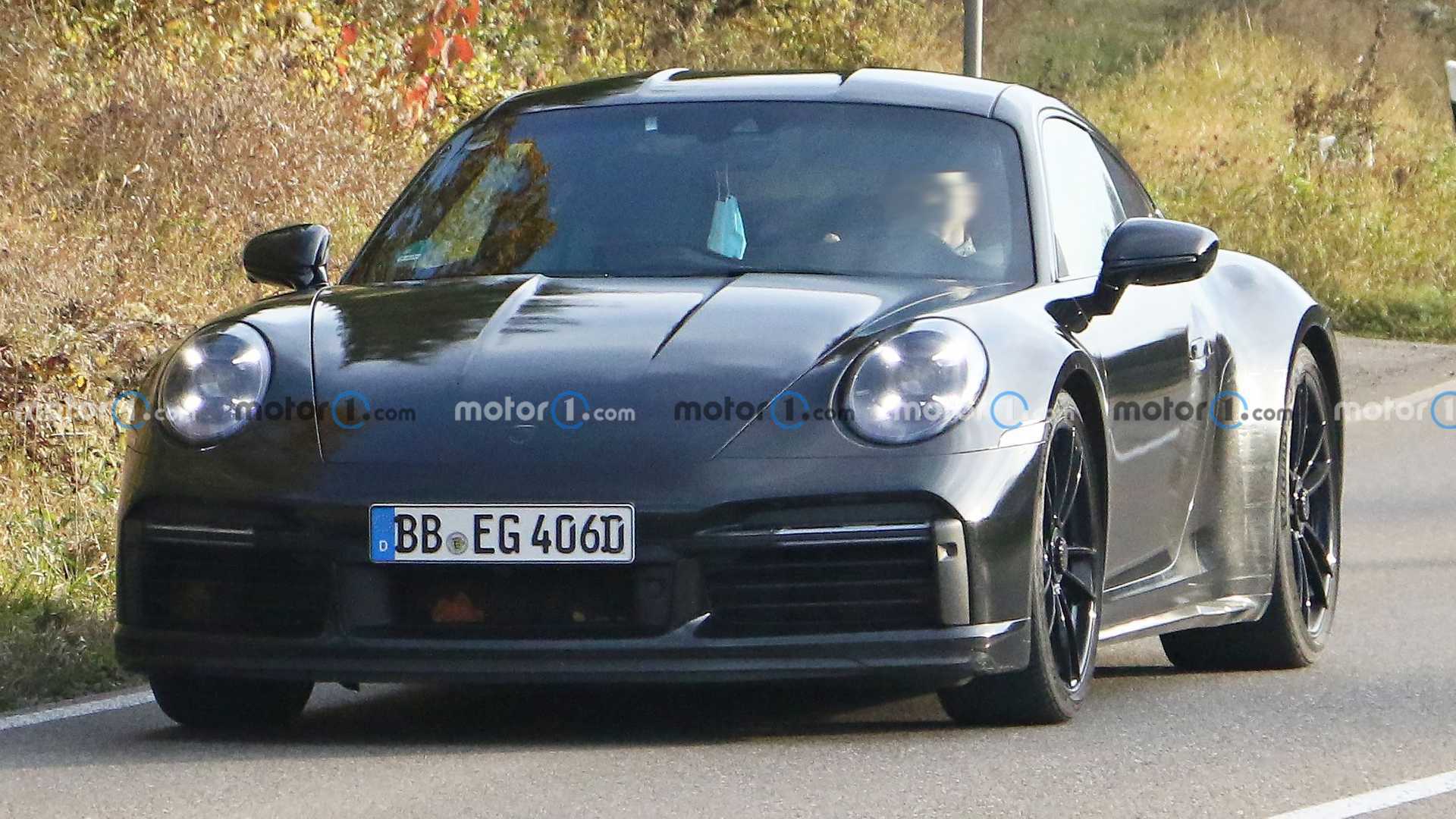 Porsche 911 Sport Classic Spied On Road In Light Camouflage