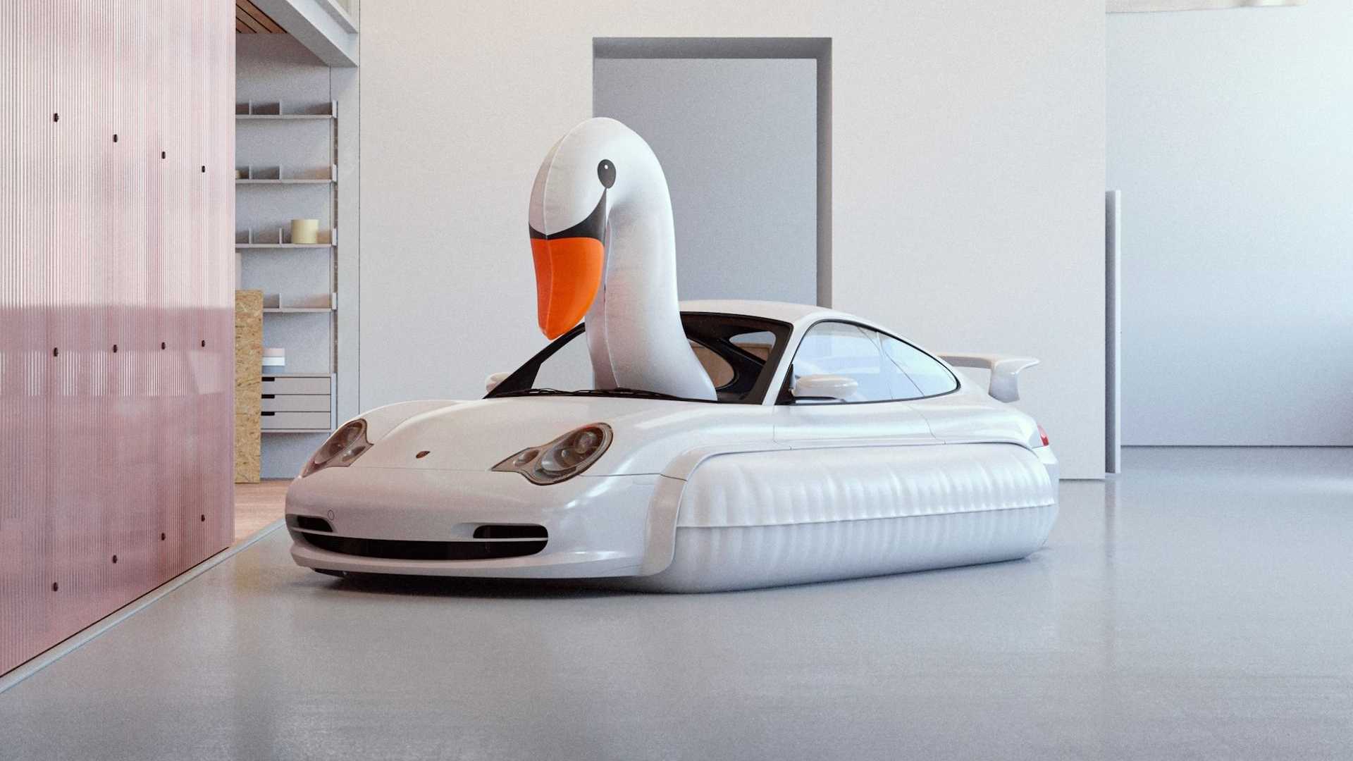 Porsche Actually Built Chris Labrooy’s Surreal Swan Art Car