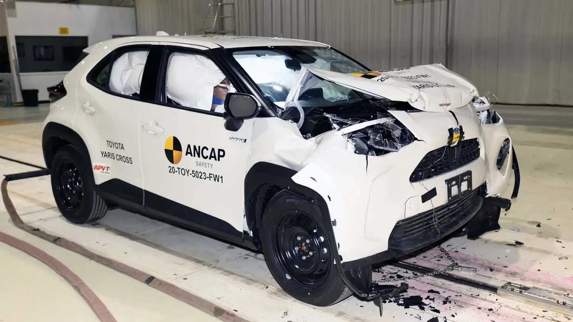 Ford Mustang Mach-E and Hyundai Ioniq 5 Ace Euro NCAP Carrier Test