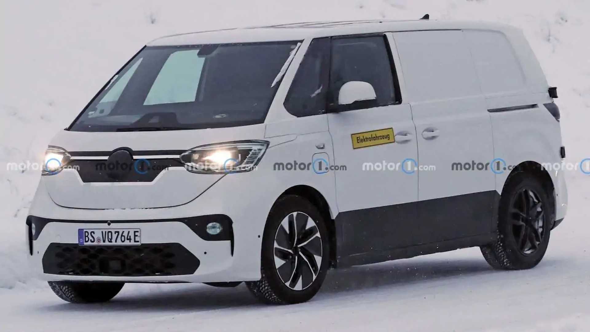 VW ID. Buzz Cargo Van Looks Ready To Haul In Snowy Spy Shots