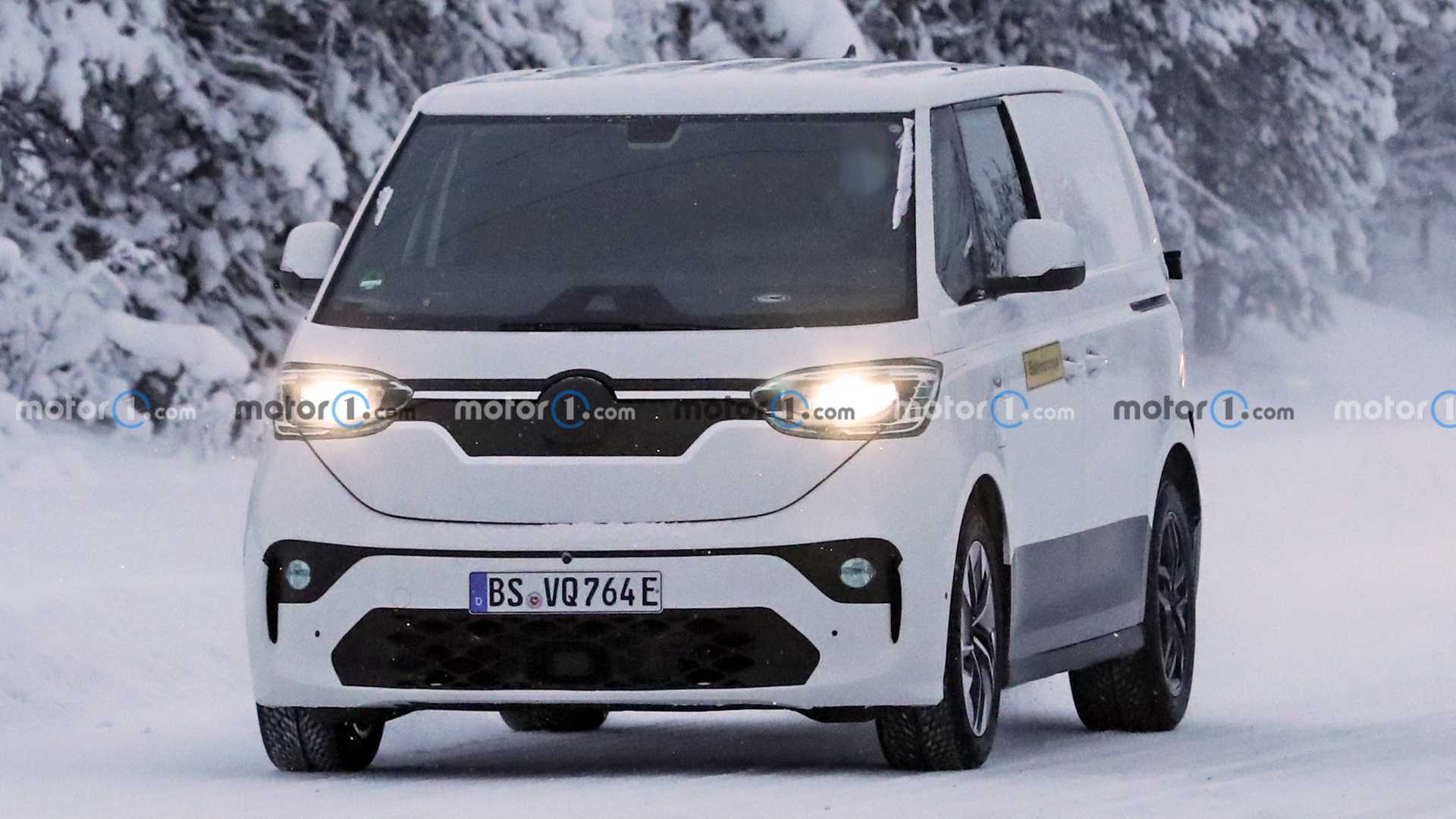 VW ID. Buzz Cargo Van Looks Ready To Haul In Snowy Spy Shots