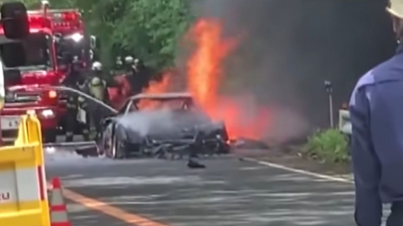 Ferrari F40 Infected in Flames Is the Saddest Thing You Will See Today