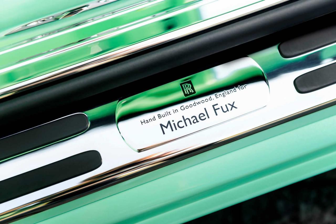 Michael Fux commissioned Rolls-Royce Wraith in lime green.