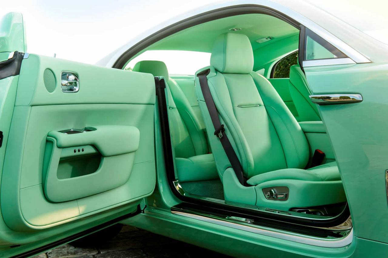 Michael Fux commissioned Rolls-Royce Wraith in lime green.