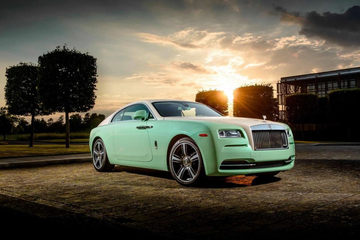 Michael Fux commissioned Rolls-Royce Wraith in lime green.