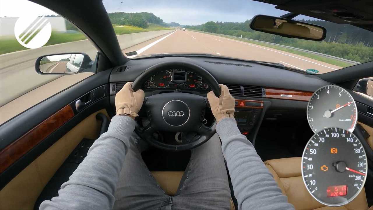 Check Engine Light Doesn't Slow Audi A6 On Autobahn Top Speed Run