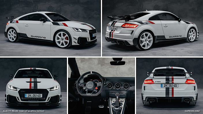 udi TT RS 40 years of Quattro Debuts with Retro Look, Large Price Tag