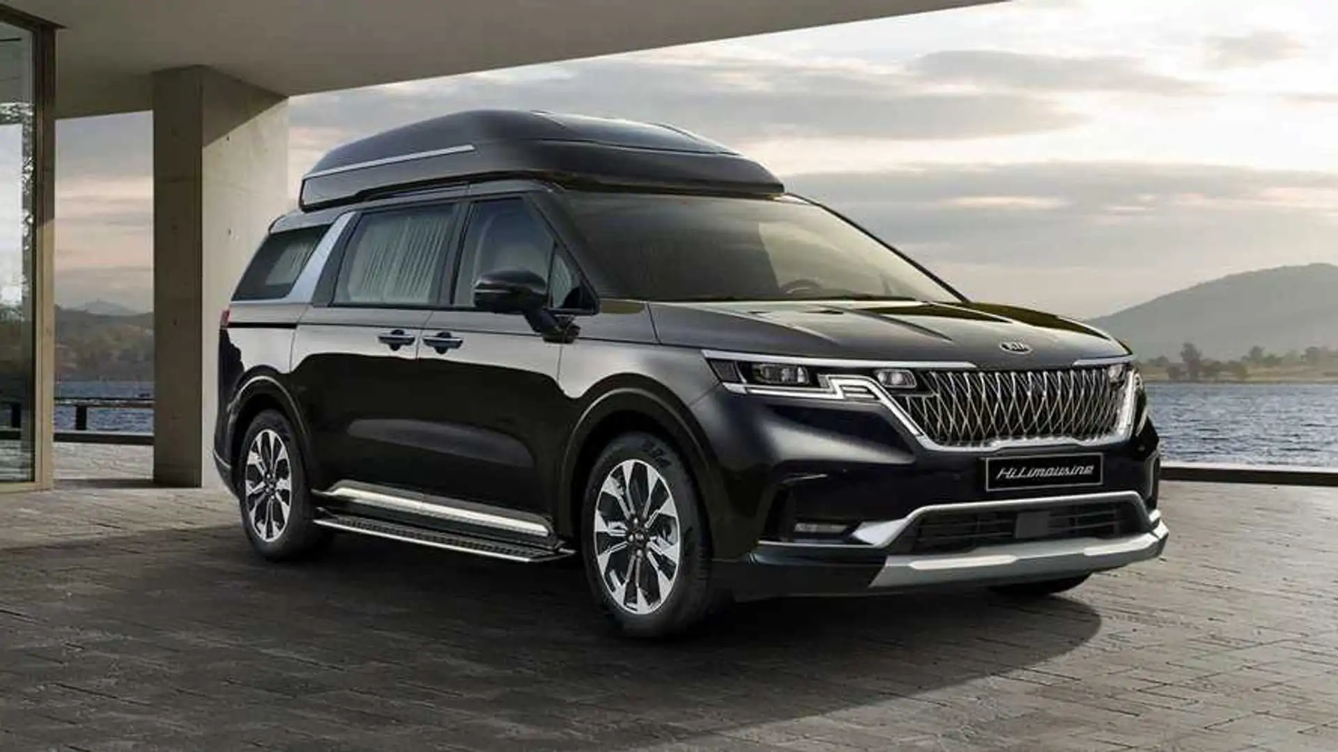 2021 Kia Carnival Limo Is A High End People Mover With A Large TV