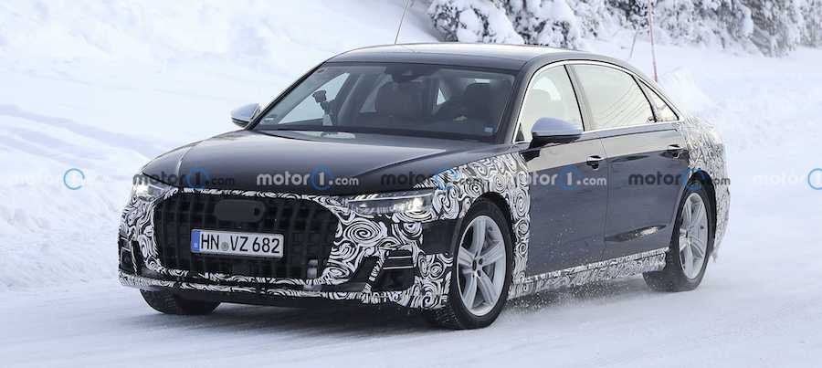 2022 Audi A8 Longwheelbase Spied, Possibly Hiding Horch Badge