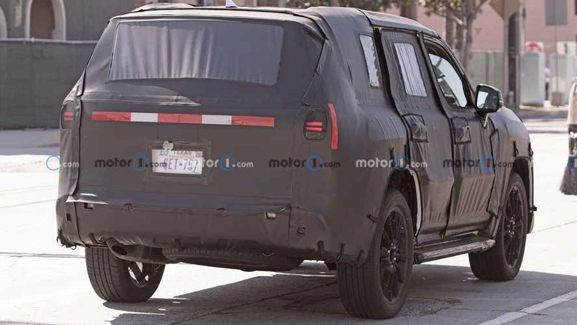 2022 Lexus LX 600 Featured in Heavy Camo Hiking Land Cruiser Bones