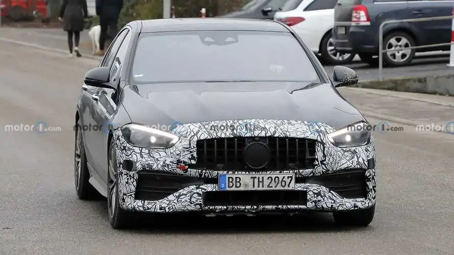 Mercedes-AMG C43 Spy Shots: Mercedes-AMG Mercedes-AMG Sedan Continues Col