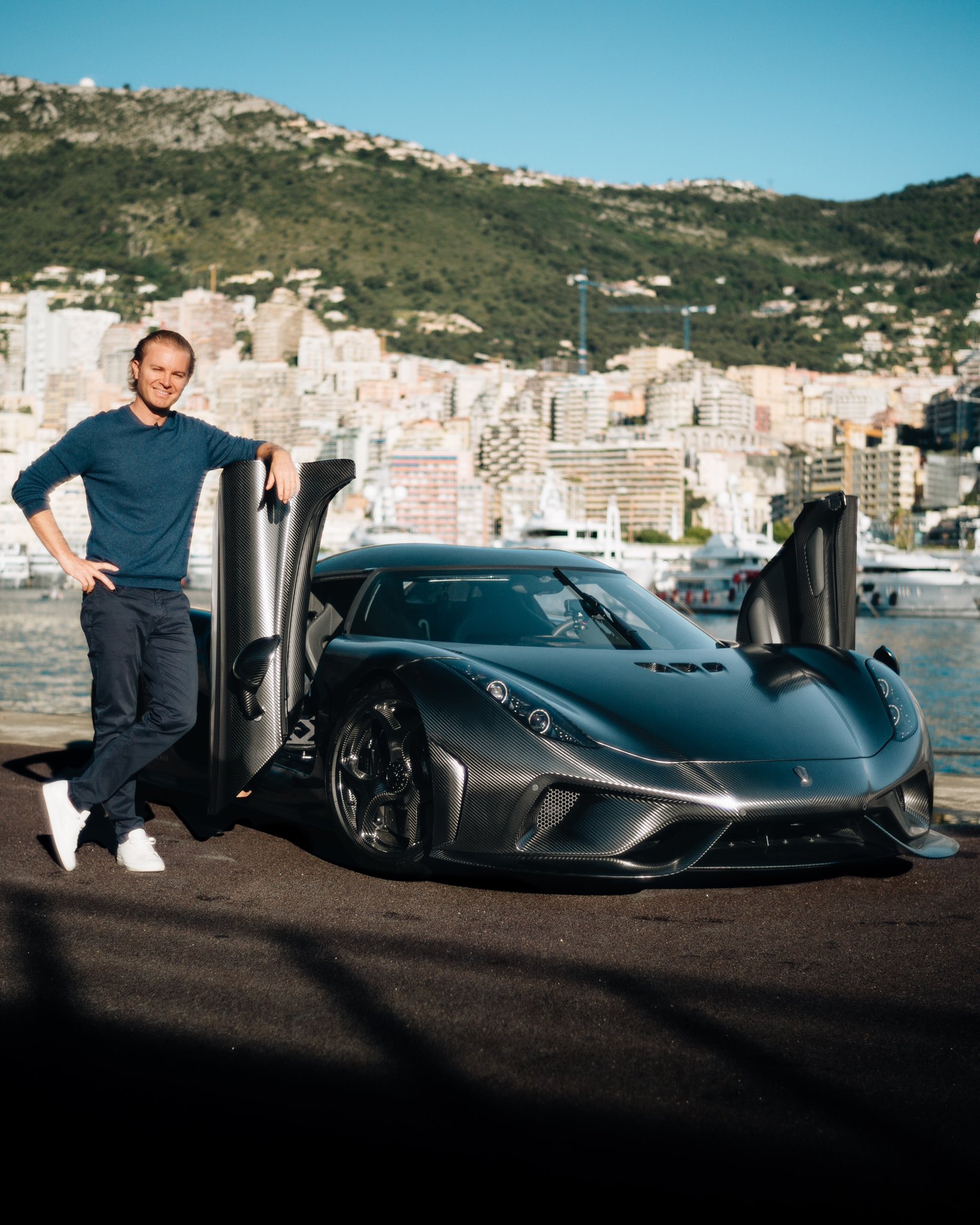 Nico Rosberg Celebrates the Koenigsegg Regera in Monaco