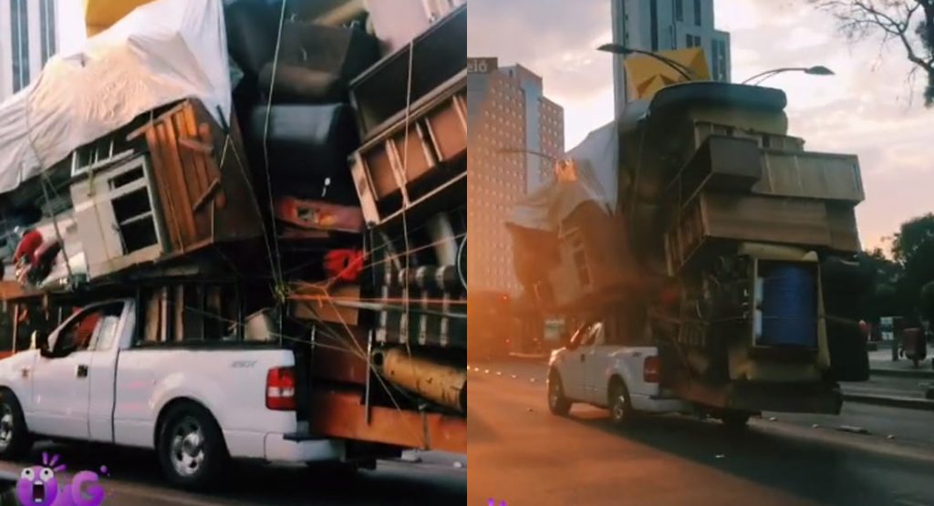 Ford Truck Overloaded Shows Real Men Can Do It in One Trip