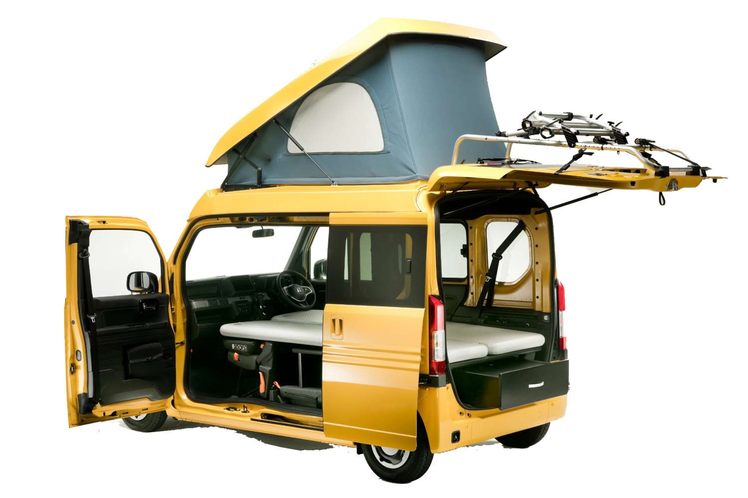 The Honda N Van Camper has All You Need