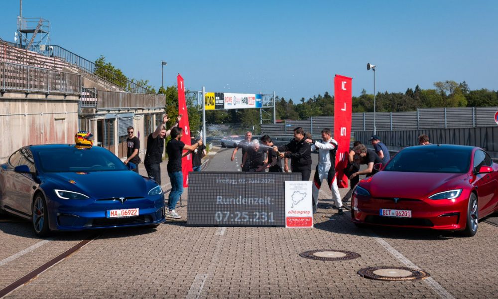 Tesla Model S Plaid Breaks All-Time Production Record at Nurburgring