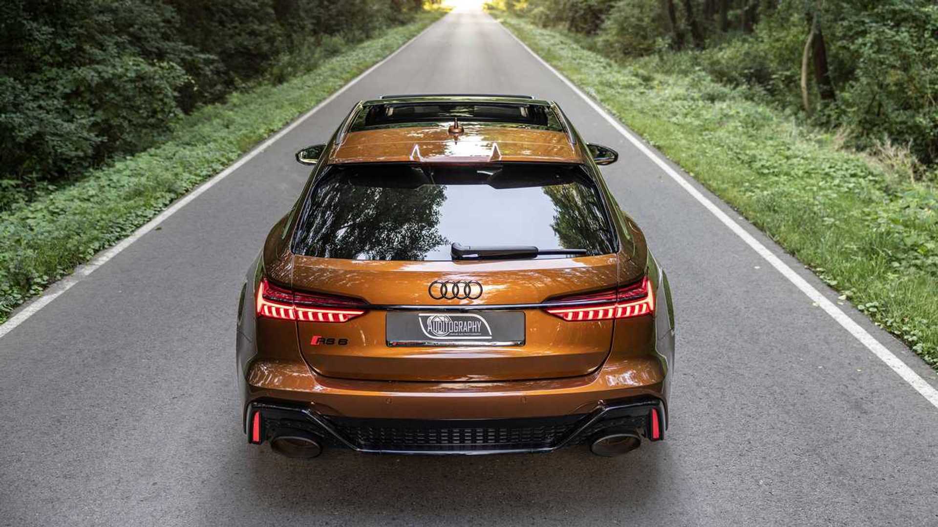 Audi RS6 Avant with Ipanema brown paint is Peak Wagon