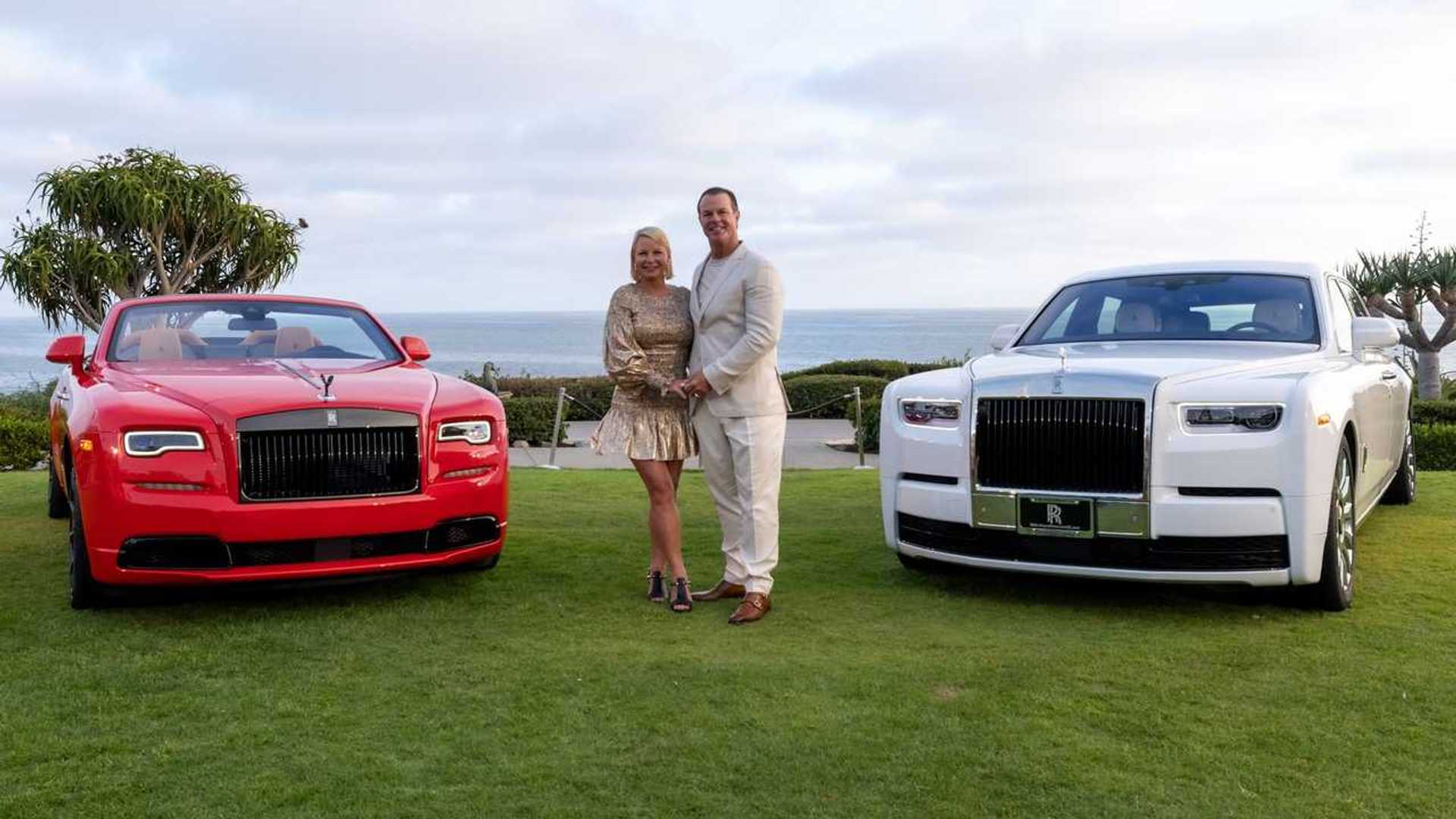 A Pair of Custom Rolls-Royces Celebrates an Anniversary with a Couple