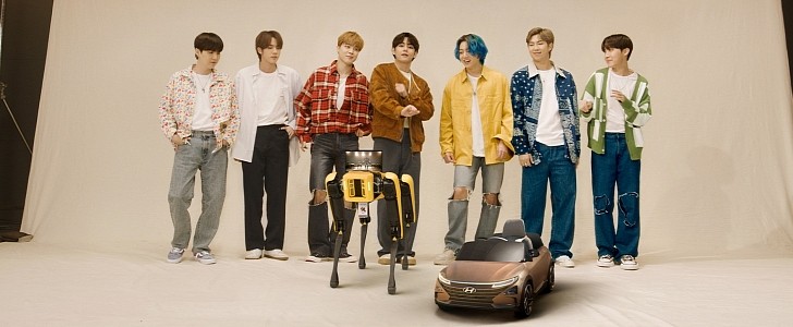 Hyundai's Dancing Robot Dog Shown Off In A New Video With BTS