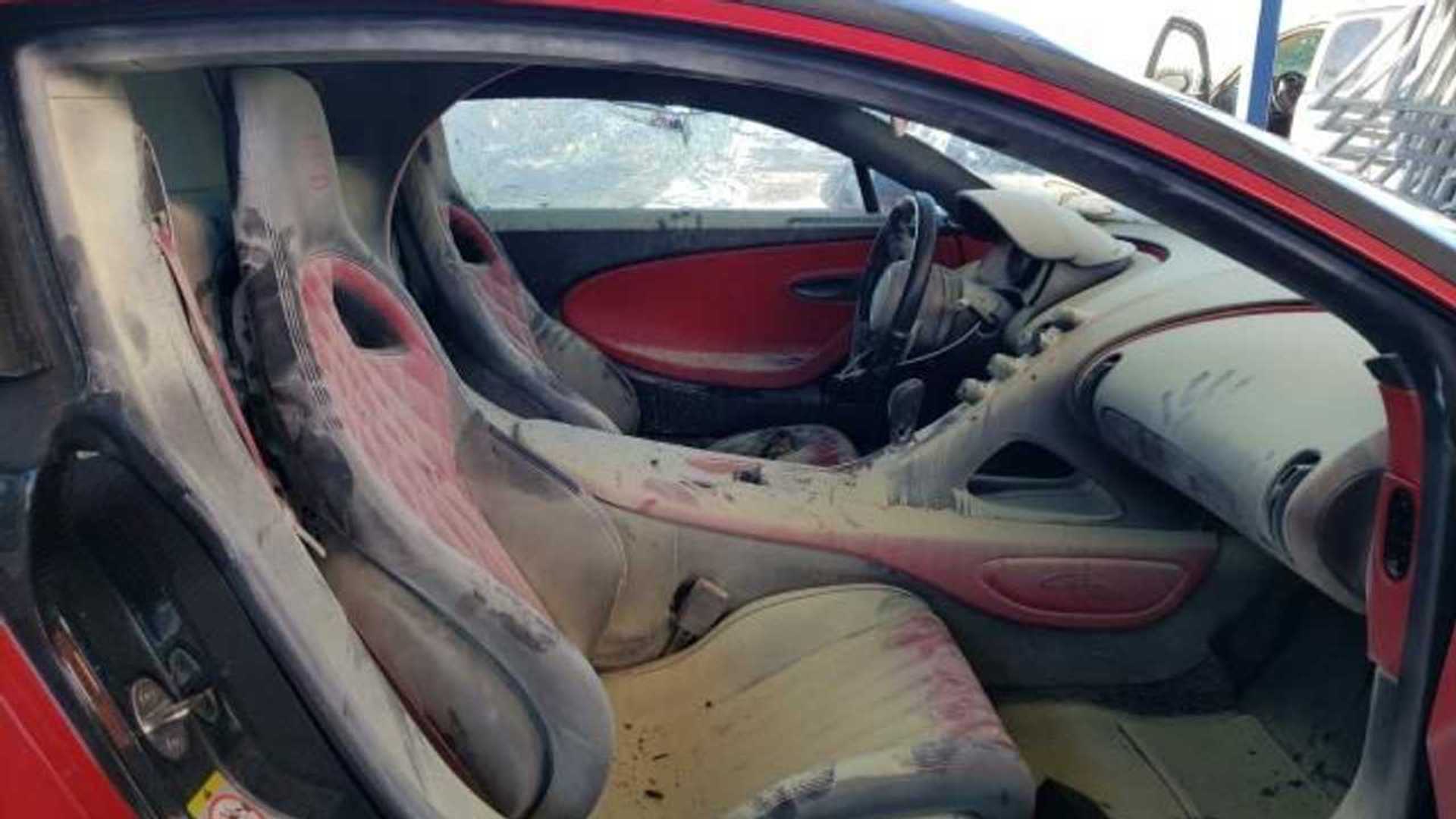 What would you pay for this fire-damaged Bugatti Chiron