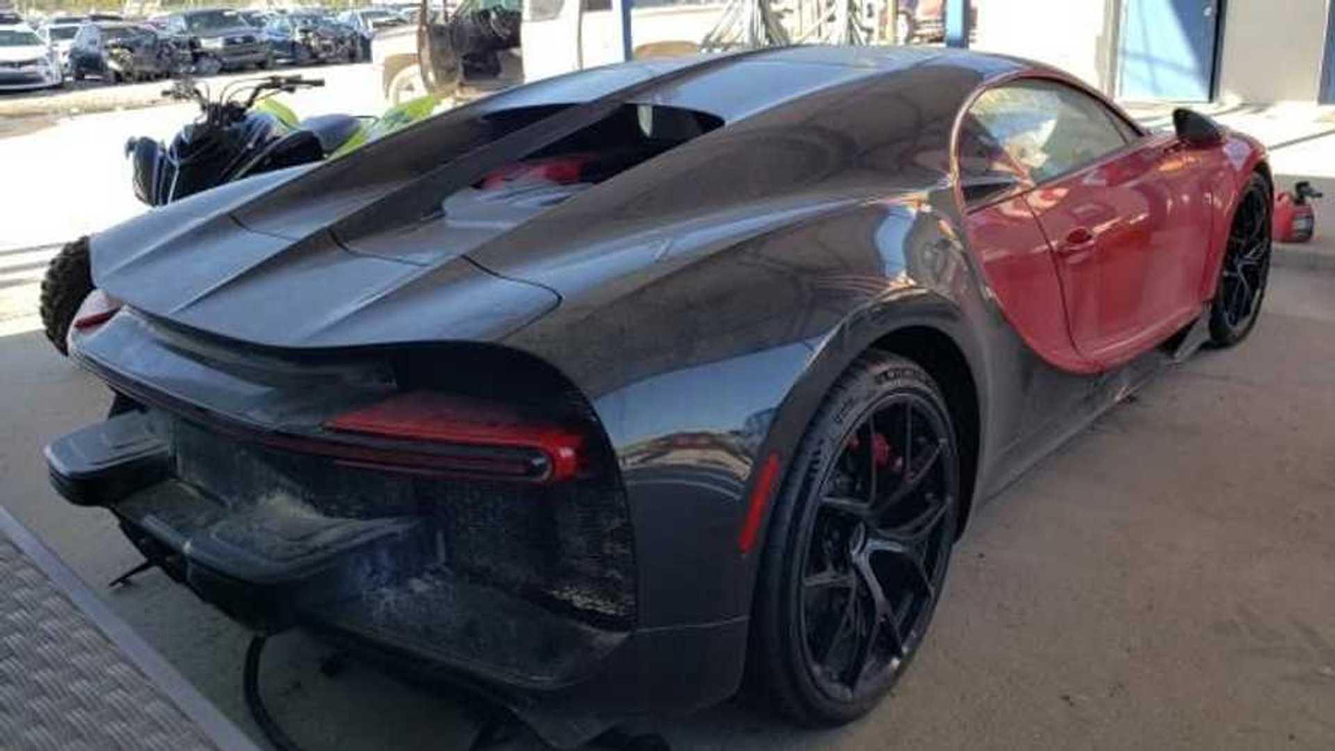 What would you pay for this fire-damaged Bugatti Chiron