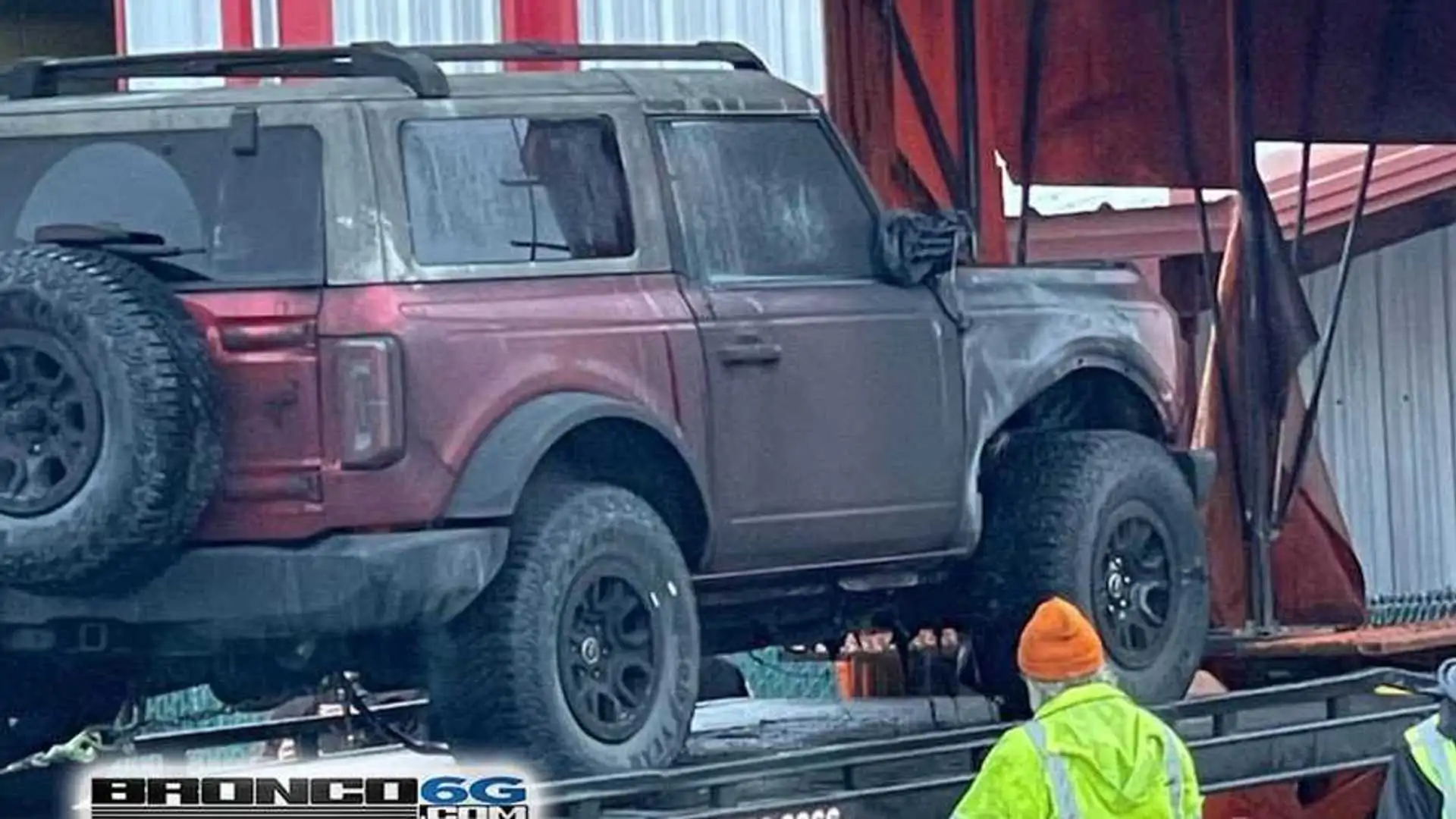 You're fired: Trailer mishap causes pre-production Ford Broncos to burst in trailer