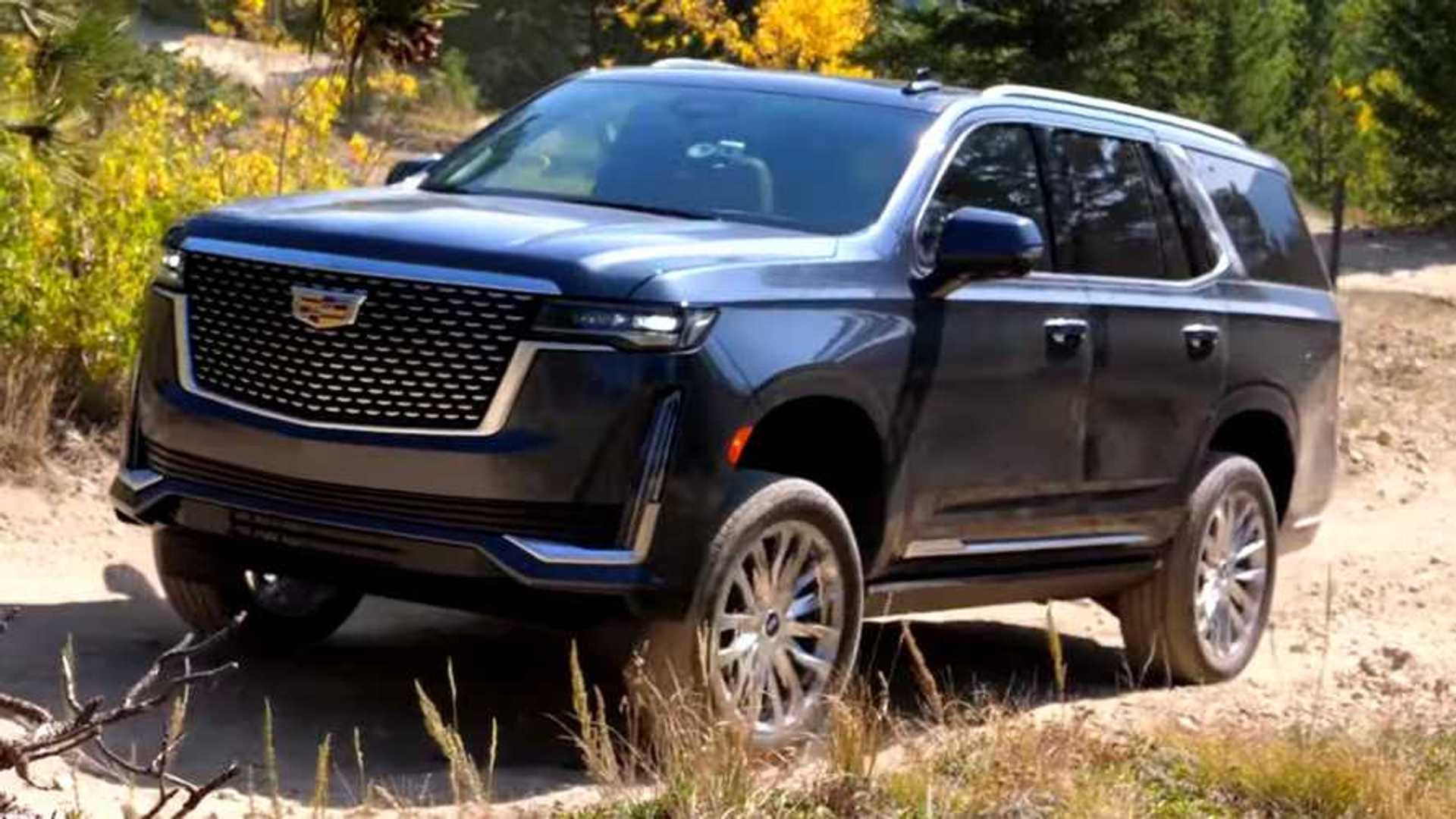 Watch the 2021 Cadillac Escalade Take on an Off-Road Course