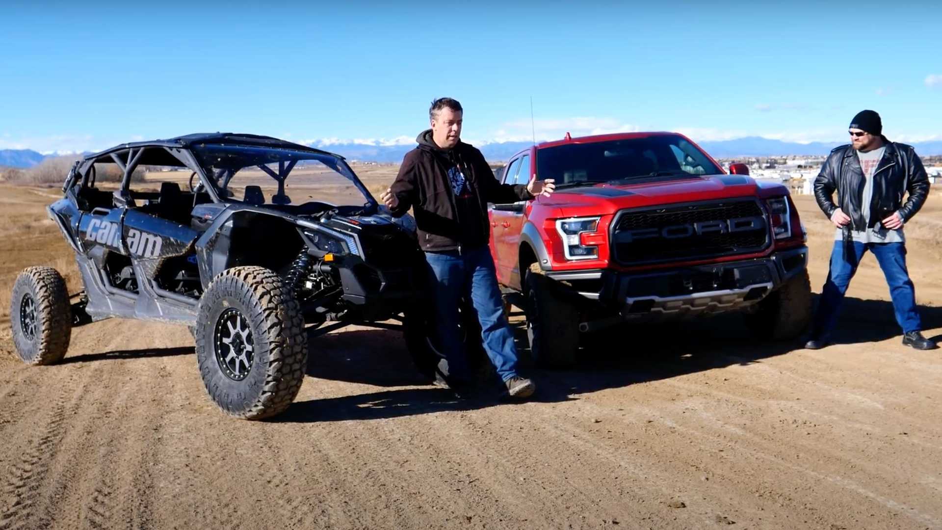 Can A Ford Raptor Beat Can-Am Maverick X3 In An Off-Road Drag Race