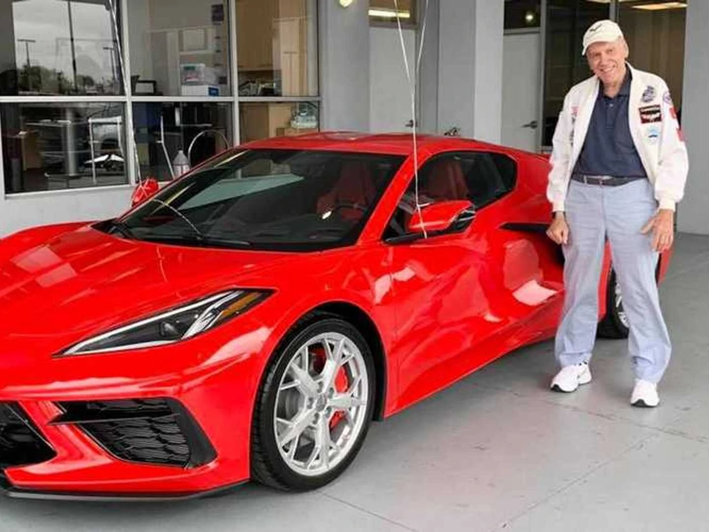 A 90-Year-Old Celebrates His Birthday with A Brand-New Chevy Corvette C8