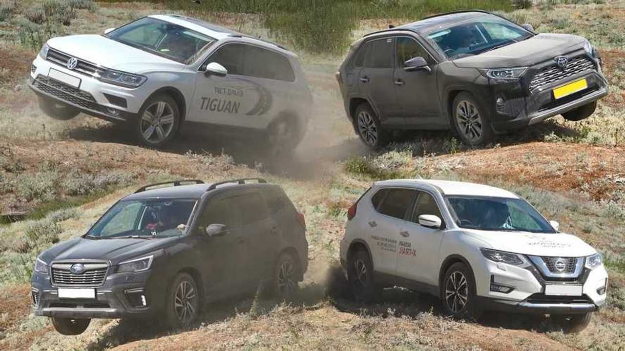 Toyota RAV4, VW Tiguan, Other Compact Crossovers Compete In Off-Road Test