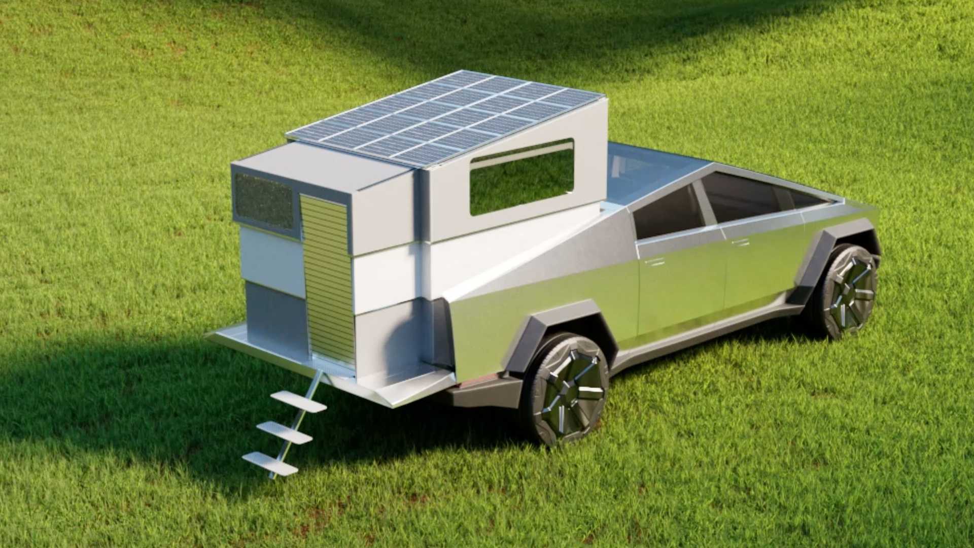 CyberLandr Truck Camper Prototype For Tesla Cybertruck Revealed