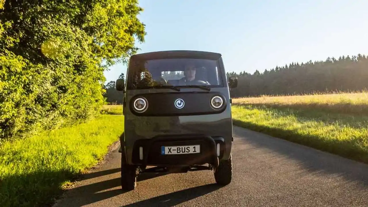 Electric and German make the cutest little truck you'll ever see.