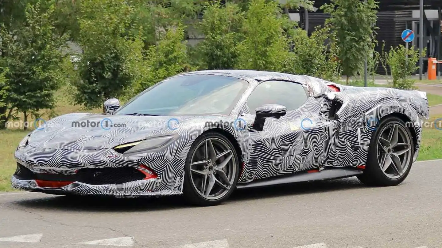 Supercar with a removable roof is the Ferrari 296 GTB in Spy Shots