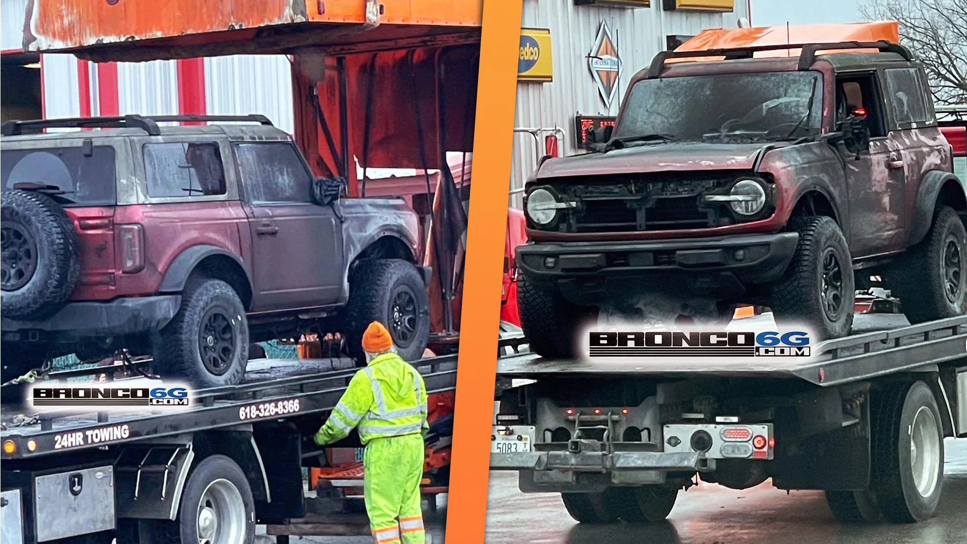 You're fired: Trailer mishap causes pre-production Ford Broncos to burst in trailer