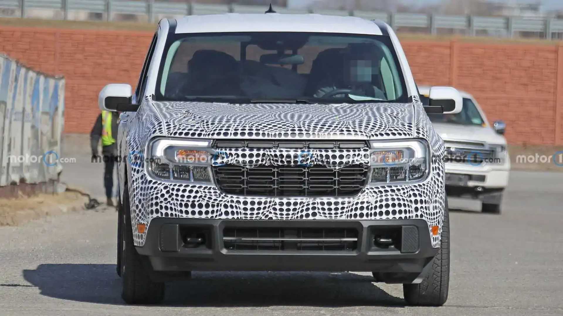 Ford Maverick Spied Looking Adorable Next To F-150