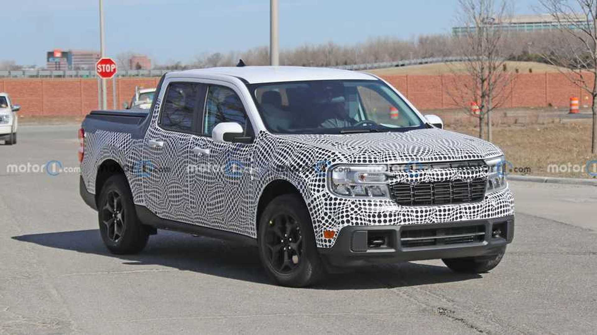 Ford Maverick Spied Looking Adorable Next To F-150