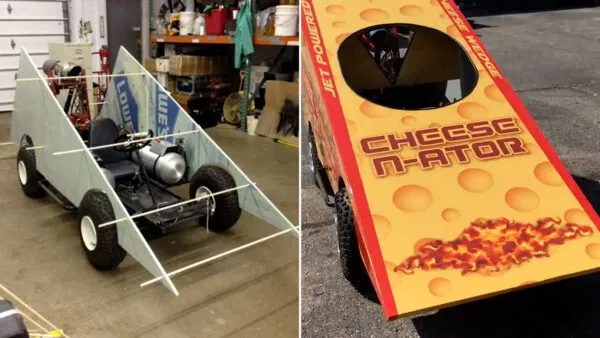 Wisconsin's Best Jet-Powered Cheese Wedge Cart for Sale