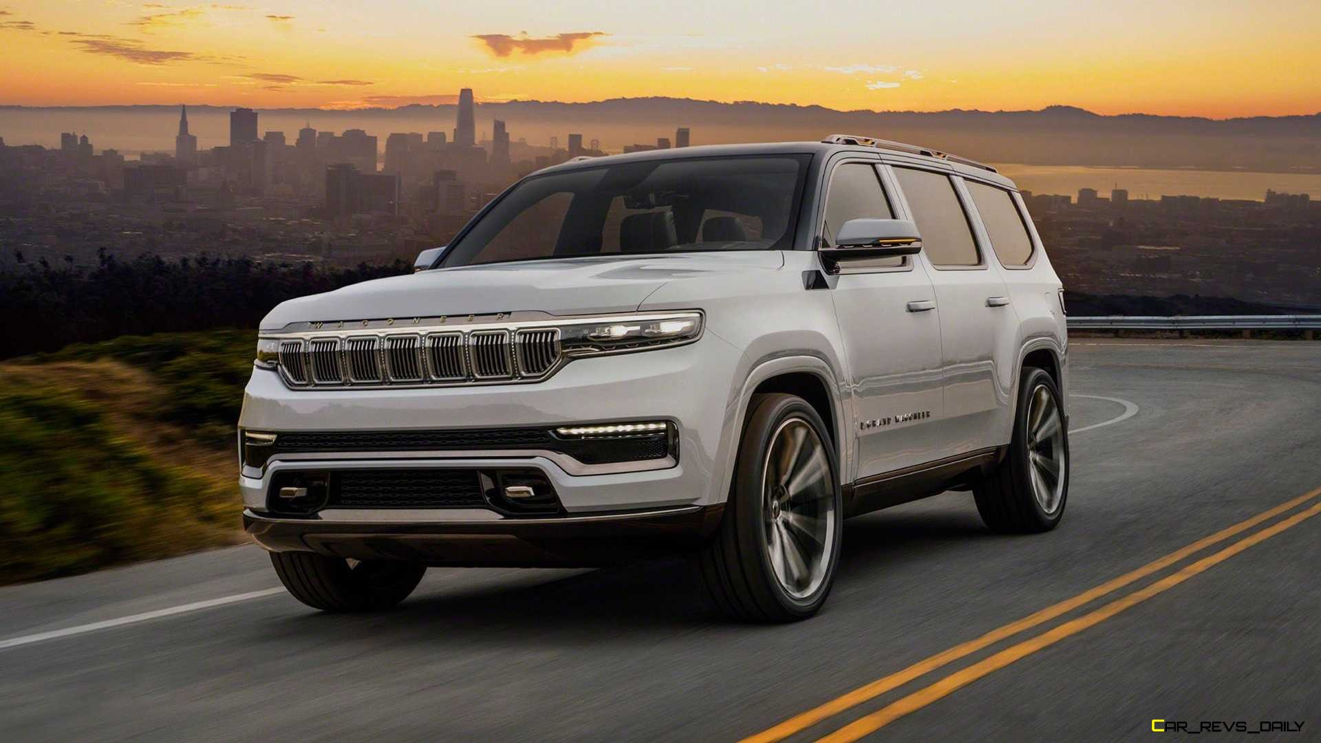 The Jeep Grand Wagoneer Teasers Show An Abundance of Chrome and Leather