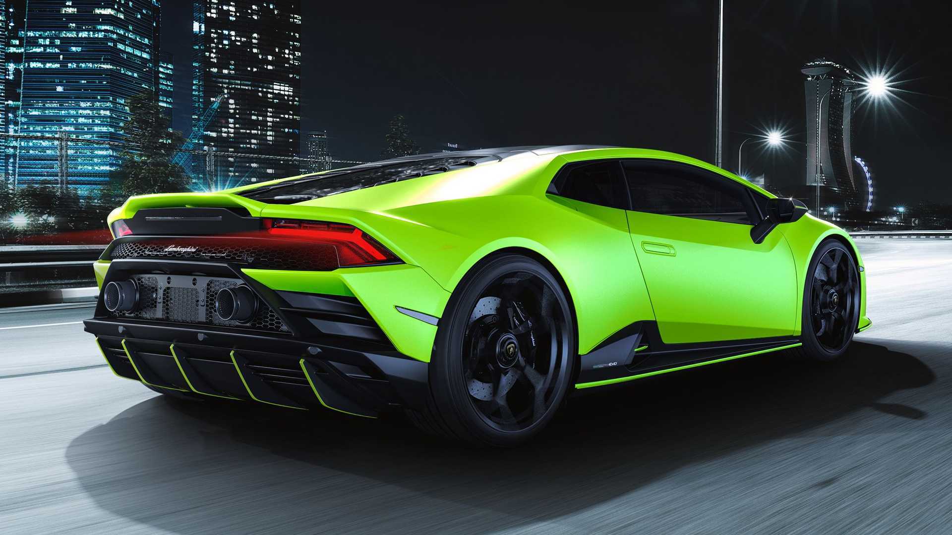 Lamborghini Tastes the Rainbow with Huracan Evo fluo capsule for 2021