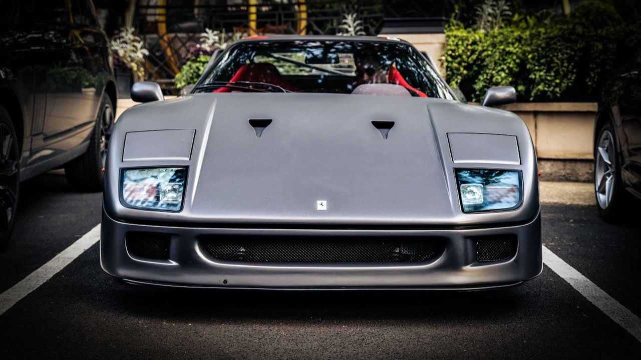 Look Away: Matte Gray Ferrari F40 In London Isn't For Everyone