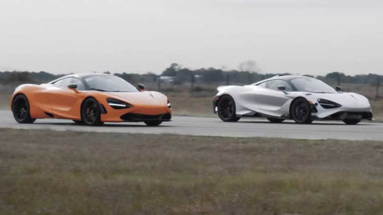 Watch Hennessey Drag Race McLaren 765LT Against 720S