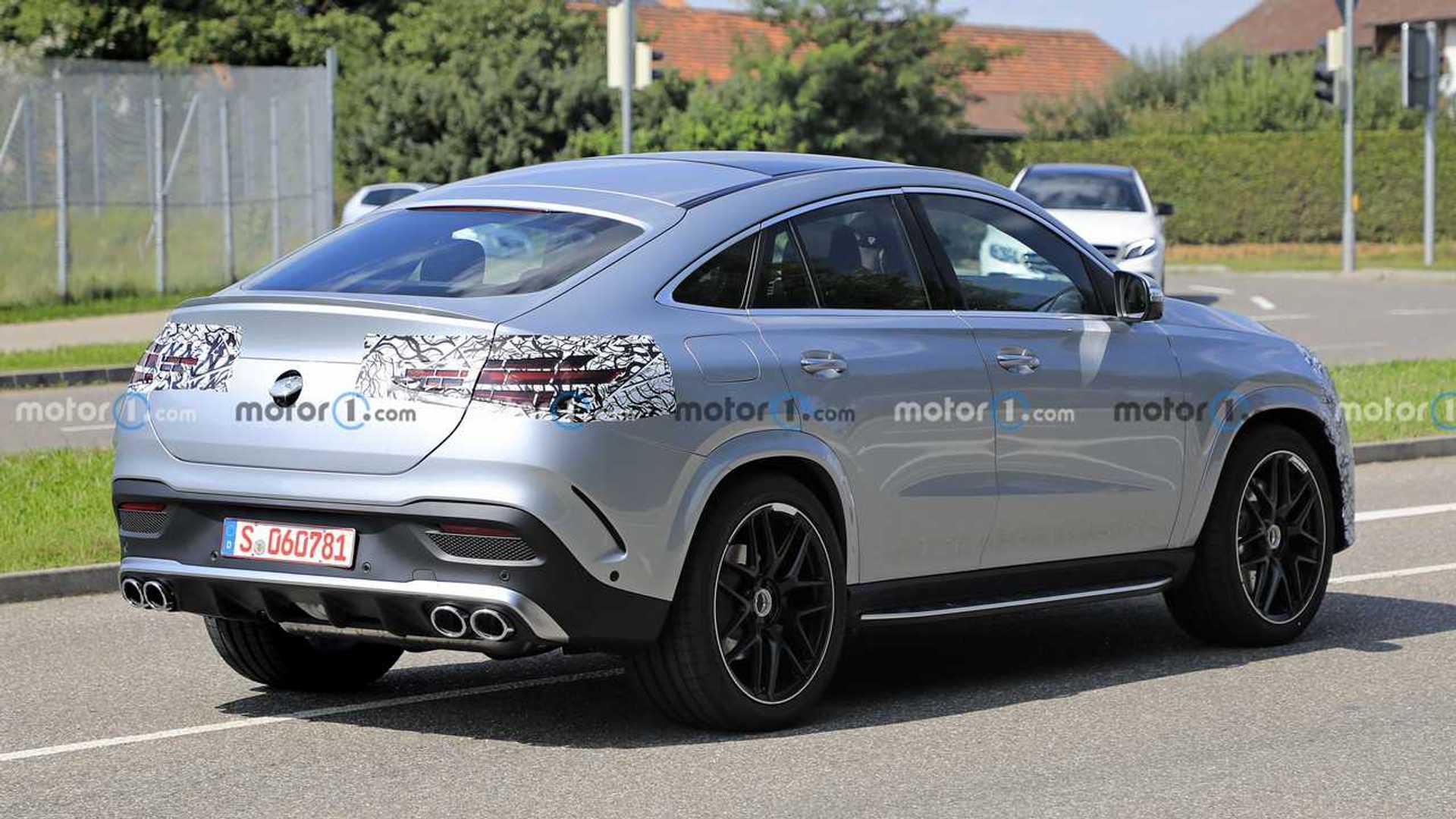 Mercedes GLE Coupe Facelift Spied Hiding New Front Bumper Design